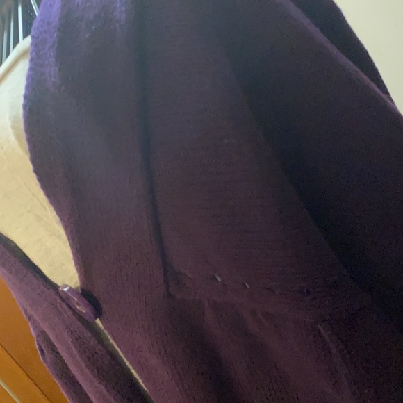 Purple Button Front Cardigan - Picture 4 of 5